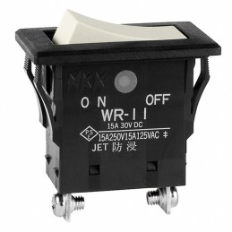1 pcs : WR11BT - SWITCH ROCKER SPST 15A 125V