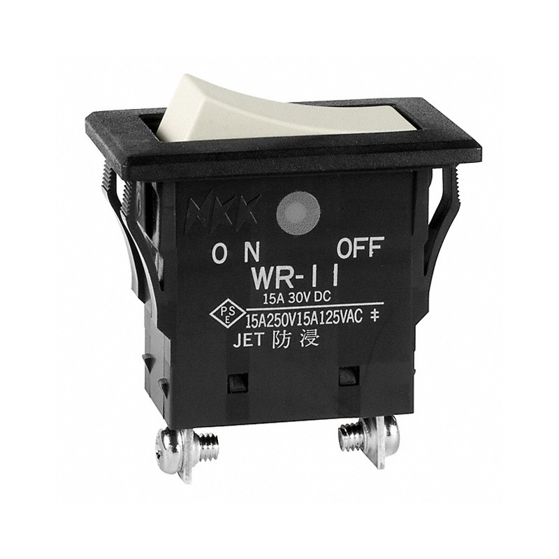 1 pcs : WR11BT - SWITCH ROCKER SPST 15A 125V