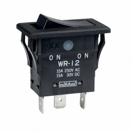 1 pcs : WR12AFN - SWITCH ROCKER SPDT 15A 125V