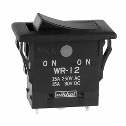 1 pcs : WR12AS - SWITCH ROCKER SPDT 15A 125V