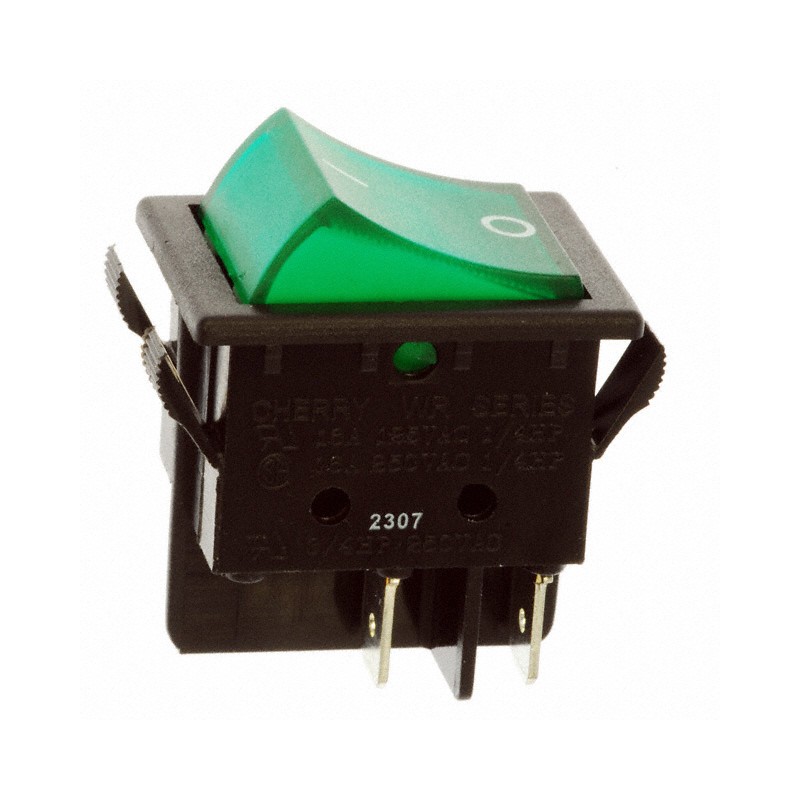 1 pcs : WRG32F2FBGLN - SWITCH ROCKER DPST 16A 125V