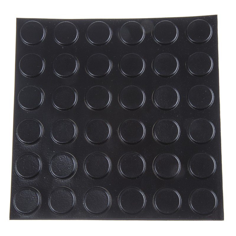 1 Bag of 36 - RS PRO Cylindrical PUR Self Adhesive Feet, 20.6mm diameter x 3mm height