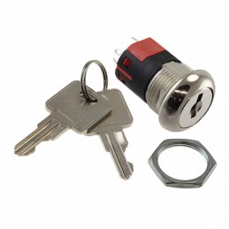 1 pcs : Y1011C2C203NQ - SWITCH KEYLOCK 2POS SPDT 4A 125V