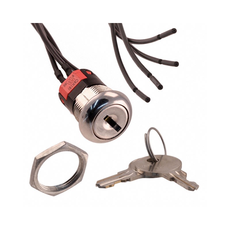 1 pcs : Y1417U2C2WCNQE - SWITCH KEYLOCK 3POS SP3T 4A 125V