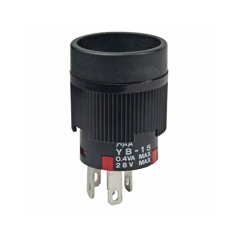 1 pcs : YB15CKG01 - SWITCH PUSH SPDT 0.4VA 28V