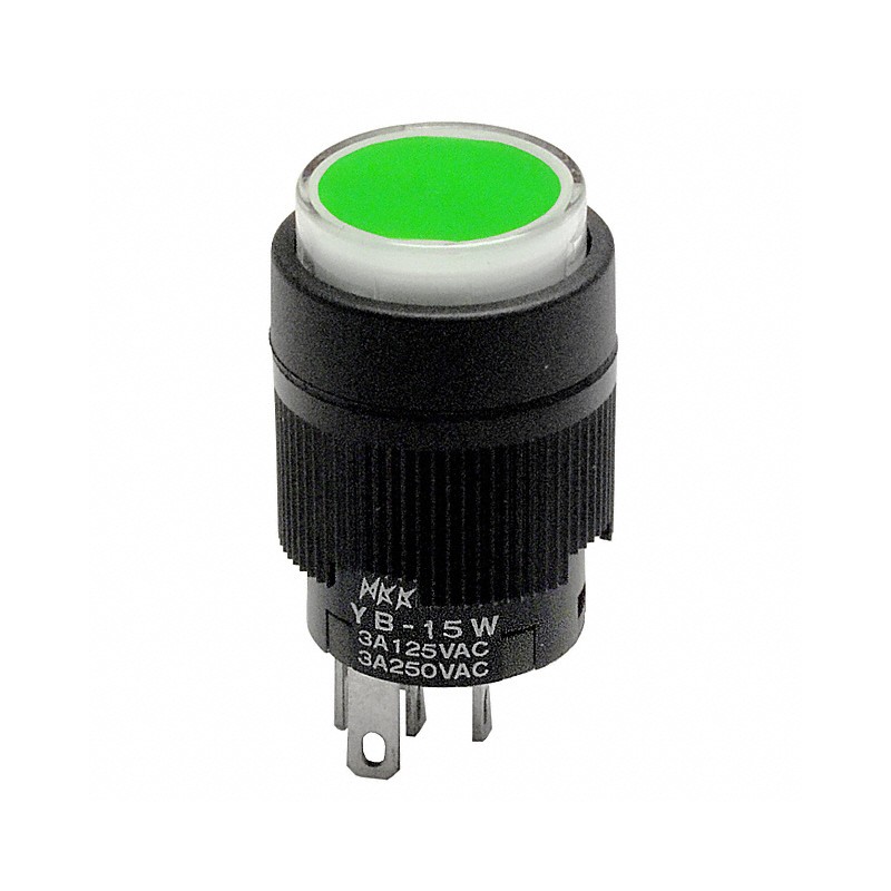 1 pcs : YB15CKW01-5F-JF - SWITCH PUSHBUTTON SPDT 3A 125V