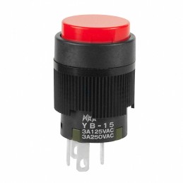 1 pcs : YB15CKW01-CB - SWITCH PUSHBUTTON SPDT 3A 125V