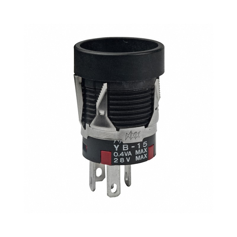 1 pcs : YB15MKG01 - SWITCH PUSH SPDT 0.4VA 28V