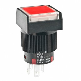 1 pcs : YB15SKG01-5C-JC - SWITCH PUSH SPDT 0.4VA 28V