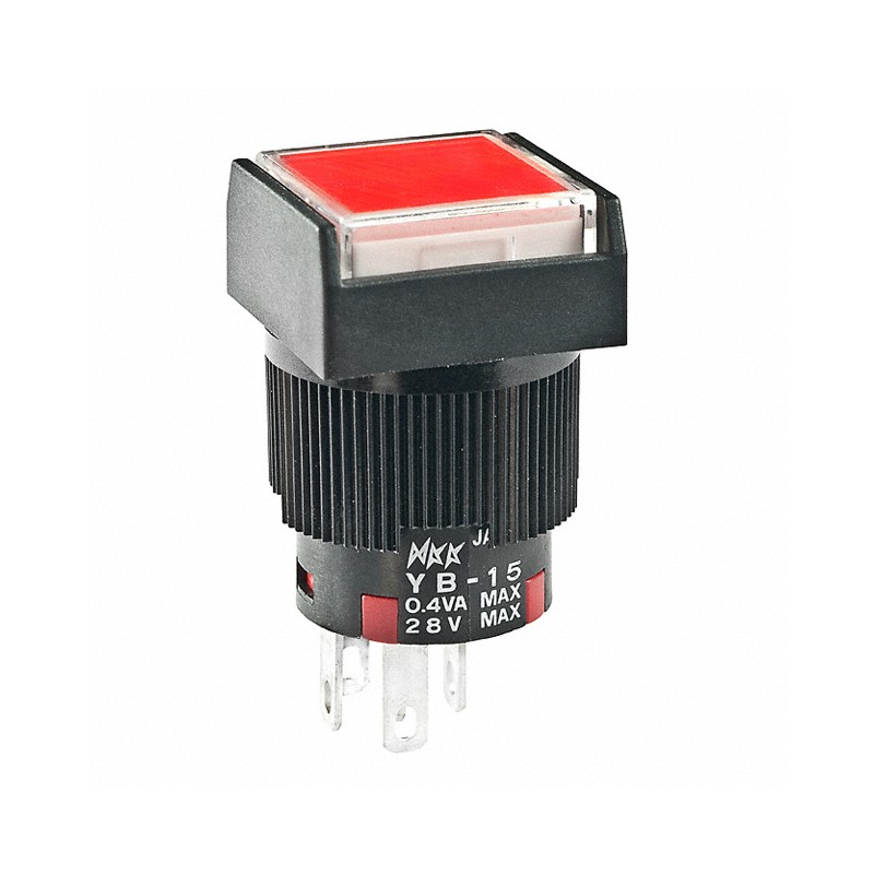 1 pcs : YB15SKG01-5C-JC - SWITCH PUSH SPDT 0.4VA 28V