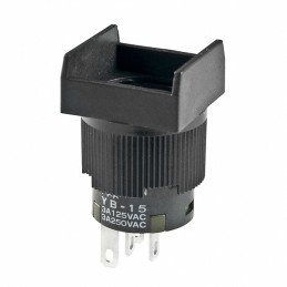 1 pcs : YB15SKW01 - SWITCH PUSHBUTTON SPDT 3A 125V