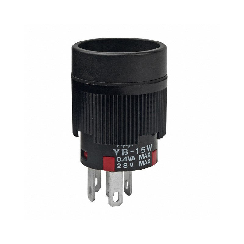 1 pcs : YB15WCKG01 - SWITCH PUSH SPDT 0.4VA 28V