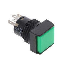 1 pcs : YB16SKG01-FB - SWITCH PUSHBUTTON SPDT 0.4VA 28V