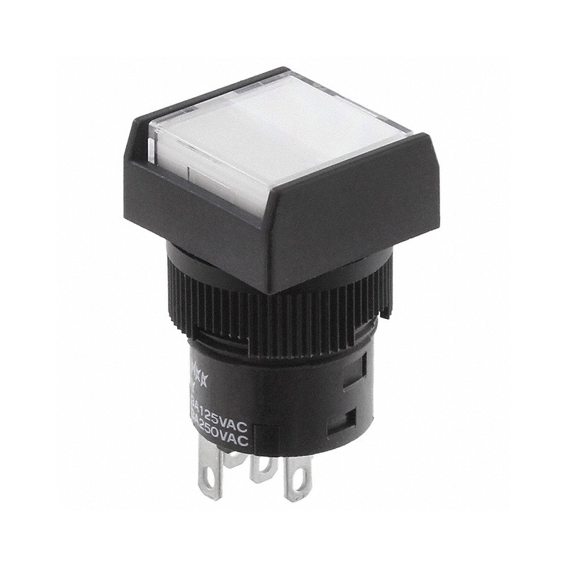 1 pcs : YB16SKW01-5D12-JB - SWITCH PUSHBUTTON SPDT 3A 125V