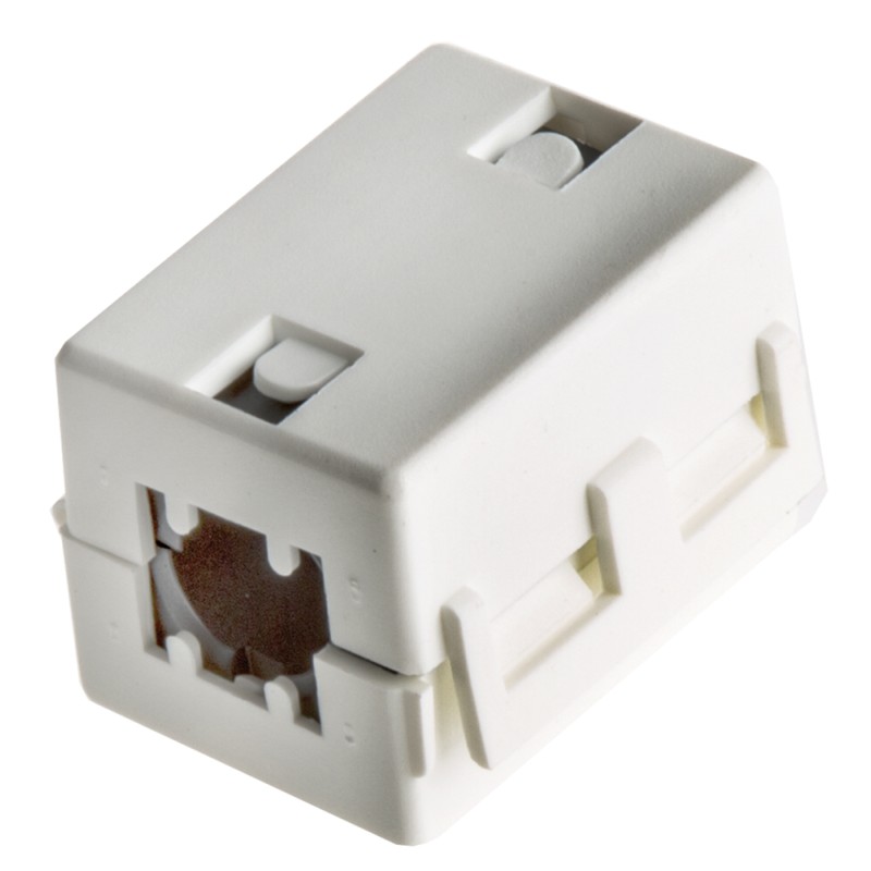 1 pcs - Rotronic Openable Ferrite Sleeve, 24.5 x 32 x 23.5mm, For EMI Suppression, Apertures: 1, Diameter 10mm