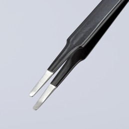 1 pcs - Knipex 120 mm, Stainless Steel, Smooth, ESD Tweezer
