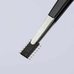 1 pcs - Knipex 120 mm, Stainless Steel, Smooth, ESD Tweezer