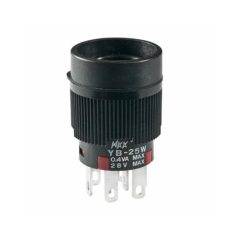 1 pcs : YB25WCKG01 - SWITCH PUSH DPDT 0.4VA 28V