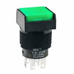 1 pcs : YB25WSKW01-FB - SWITCH PUSHBUTTON DPDT 3A 125V