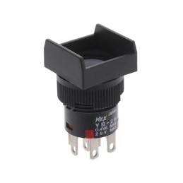 1 pcs : YB26SKG01 - SWITCH PUSHBUTTON DPDT 0.4VA 28V