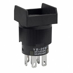 1 pcs : YB26WSKW01 - SWITCH PUSHBUTTON DPDT 3A 125V