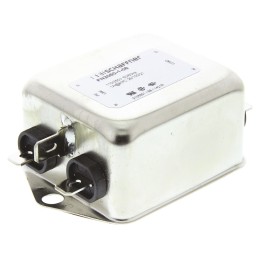 1 pcs - Schaffner, FN2060 1A 250 V ac/dc 400Hz, Chassis Mount EMI Filter, Fast-On, Single Phase