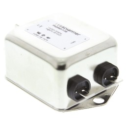 1 pcs - Schaffner, FN2060 1A 250 V ac/dc 400Hz, Chassis Mount EMI Filter, Fast-On, Single Phase