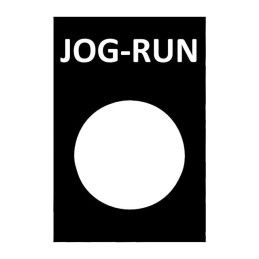 1 pcs : ZB2BY2365 - NAMEPLATE (J