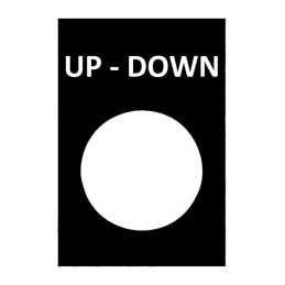 1 pcs : ZB2BY2370 - NAMEPLATE (U