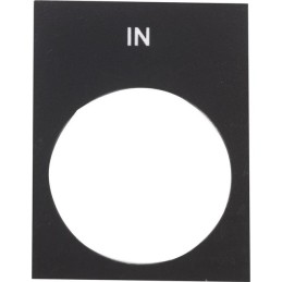 1 pcs : ZB2BY2503 - LEGEND PLATE - BLACK WITH MARKIN