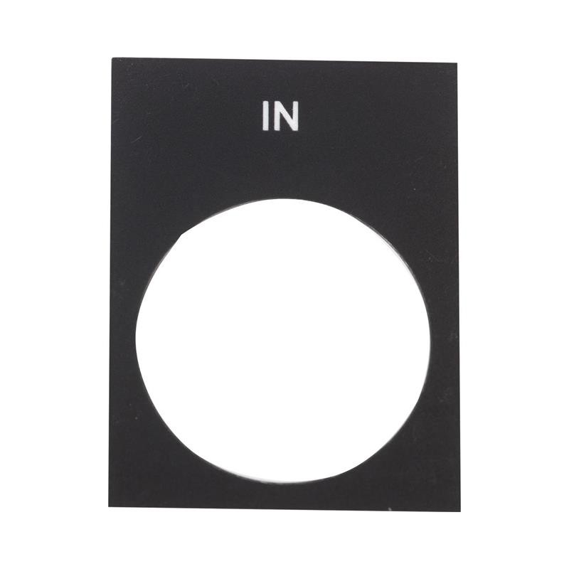 1 pcs : ZB2BY2503 - LEGEND PLATE - BLACK WITH MARKIN