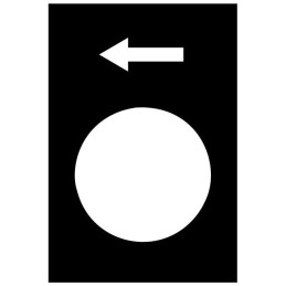 1 pcs : ZB2BY2904 - LEGEND - 30 X 40 MM - BLACK - LE