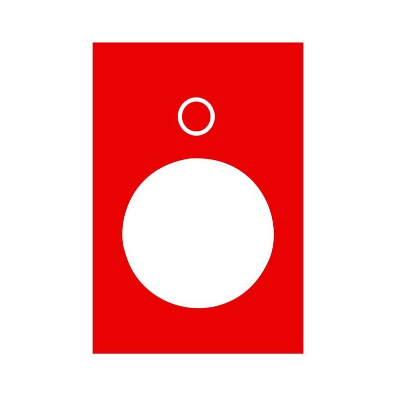 1 pcs : ZB2BY2931 - LEGEND - 30 X 40 MM - RED - 0