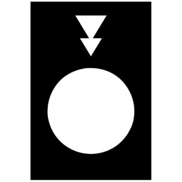 1 pcs : ZB2BY2956 - LEGEND - 30 X 40 MM - BLACK - LO