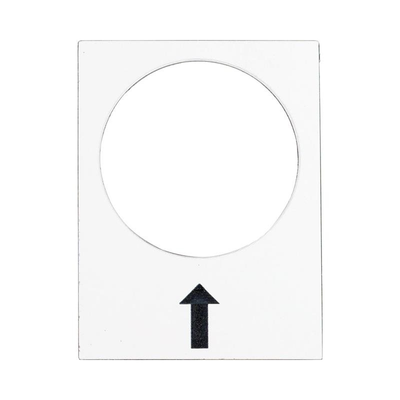 1 pcs : ZB2BY4907 - LEGEND - 30 X 40 MM - WHITE - RI