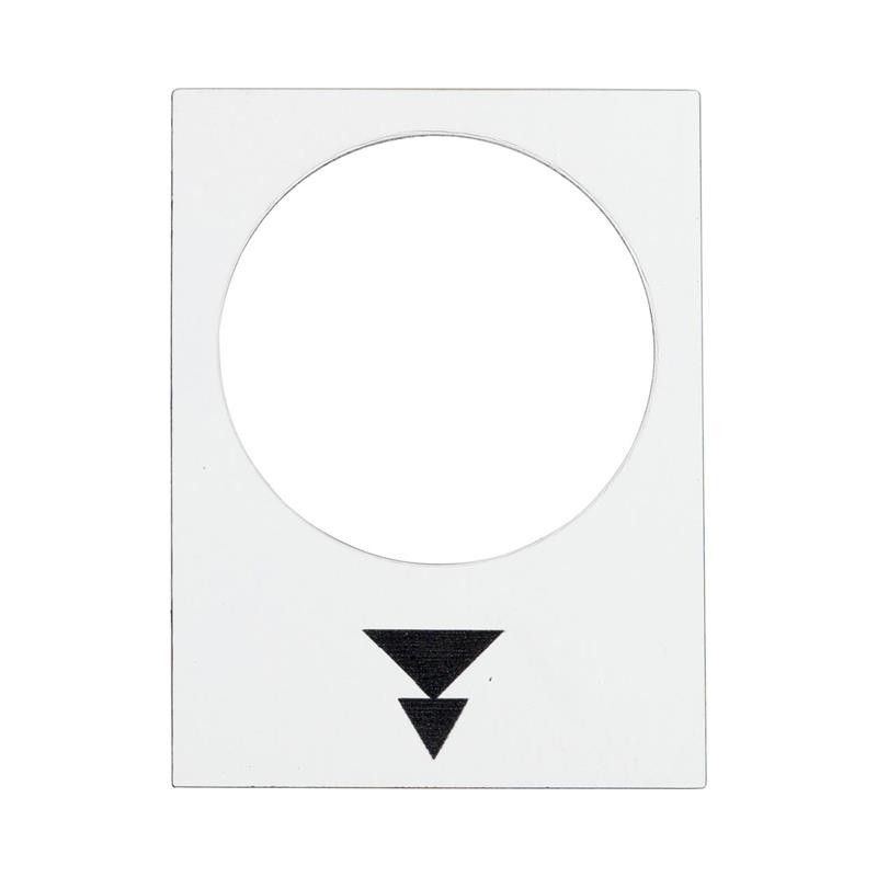 1 pcs : ZB2BY4953 - LEGEND - 30 X 40 MM - WHITE - RA