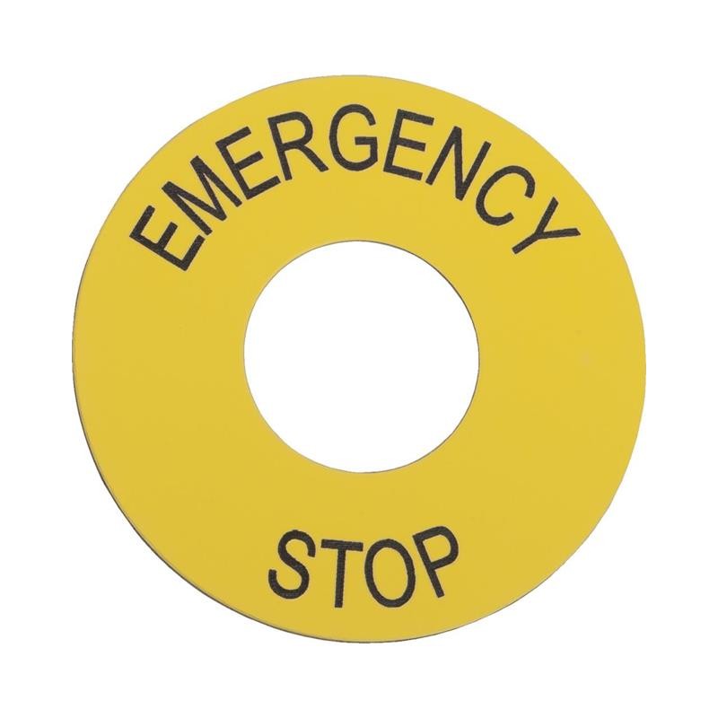 1 pcs : ZB2BY9330 - LEGEND - 22 - 60 MM - EMERGENCY