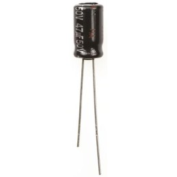 200 pcs - Panasonic 47μF Aluminium Electrolytic Capacitor 50V dc, Radial, Through Hole - ECA1HHG470