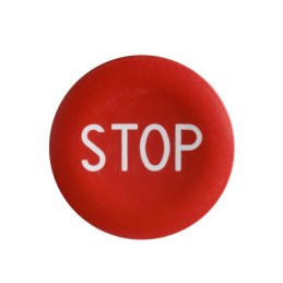 1 pcs : ZBA434 - RED CAP MARKED STOP FOR CIRCULAR