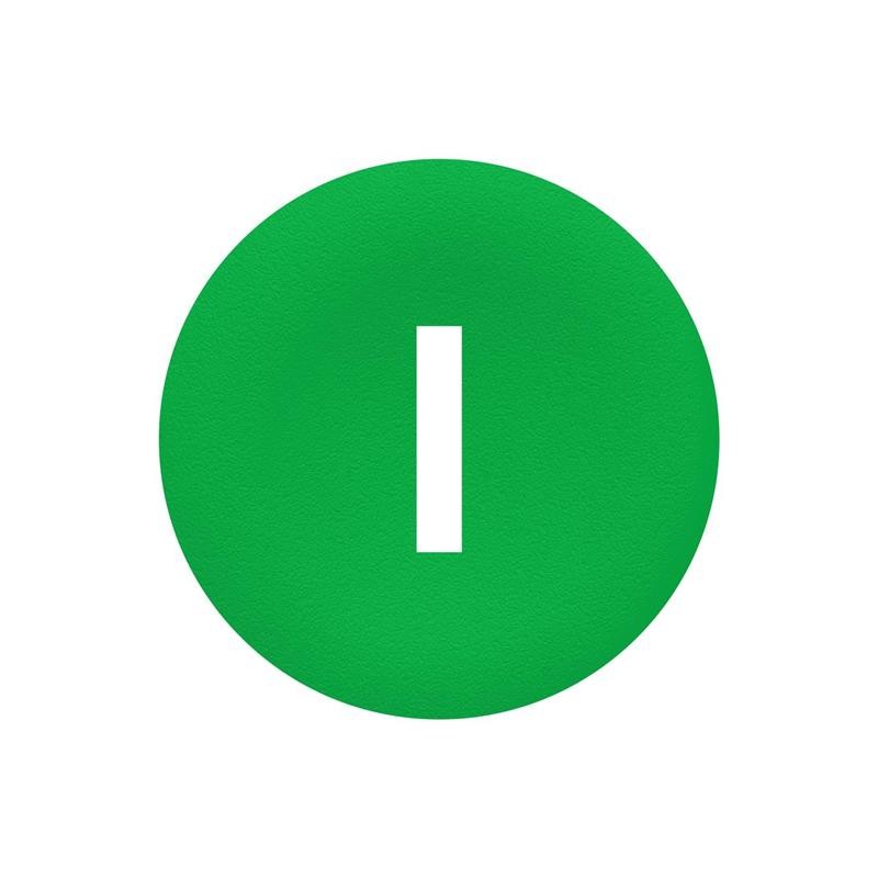 1 pcs : ZBA7331 - GREEN CAP MARKED I FOR RECTANGUL