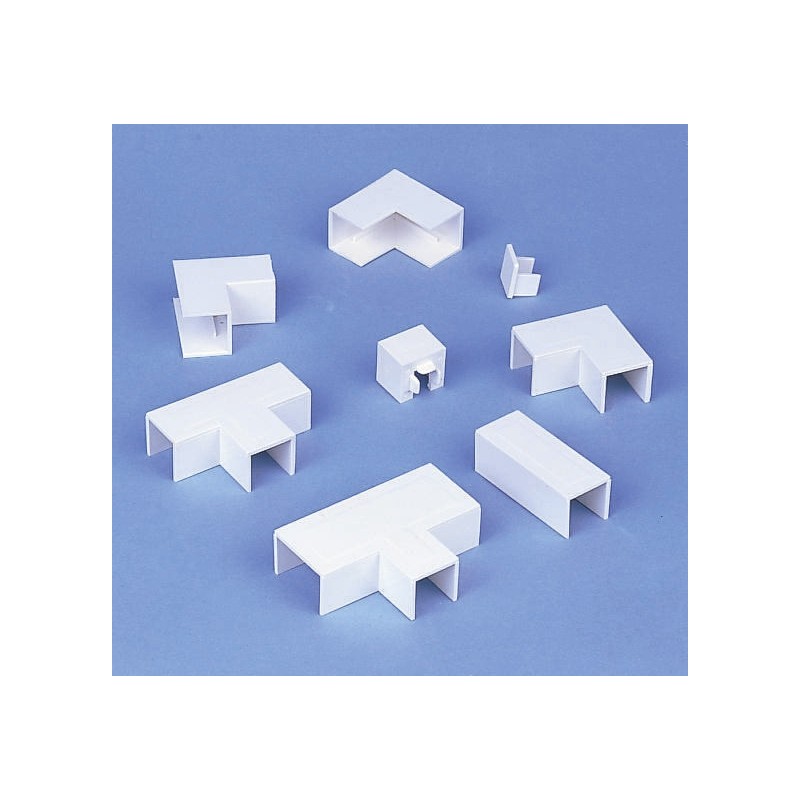 10 pcs - Schneider Electric uPVC Cable Trunking Accessory, 16 x 16mm, Miniature PVC