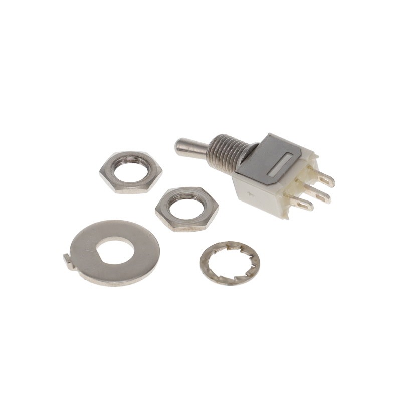 1 pcs : ZL36S010100 - SWITCH TOGGLE SPDT 500MA 48V