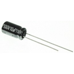 200 pcs - Panasonic 10μF Aluminium Electrolytic Capacitor 100V dc, Radial, Through Hole - ECA2AHG100