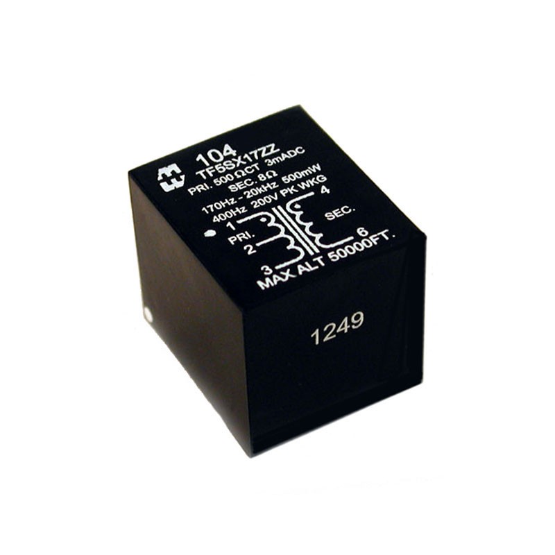 1 pcs : 104L - AUDIO XFMR 25K / 600CT TH