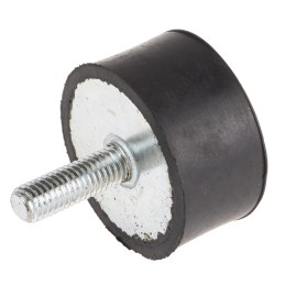 1 Bag of 4 - RS PRO M8 Anti Vibration Mount, Male to Female Bobbin with 139.04kg Compression Load