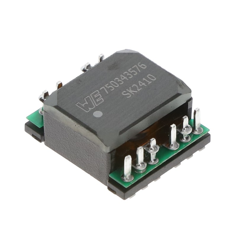 1 pcs : 750343576 - XFMR POE DC/DC CONV 100UH TH