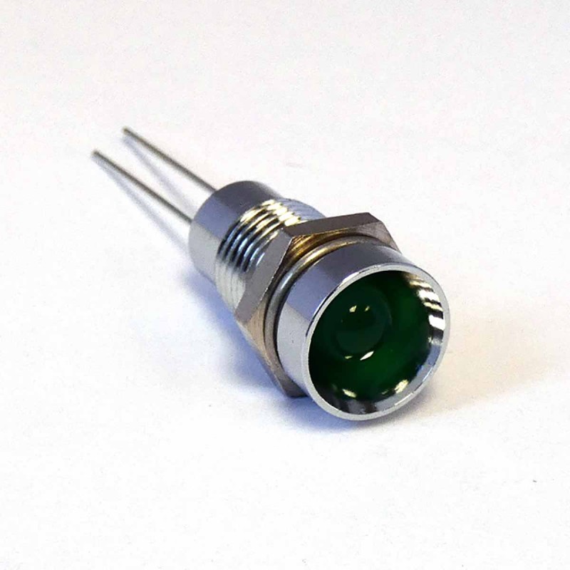 1 pcs - CML Innovative Technologies 1905X00X Series Green Panel Mount Indicator, 2V, 8mm Mounting Hole Size