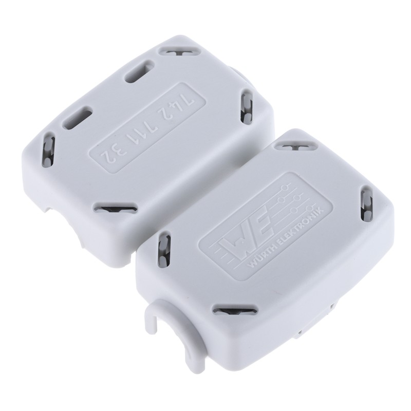 1 pcs - Wurth Elektronik Openable Ferrite Sleeve, 36.3 x 24.2 x 19.7mm, For EMI Suppression, Apertures: 1, Diameter 8.5mm