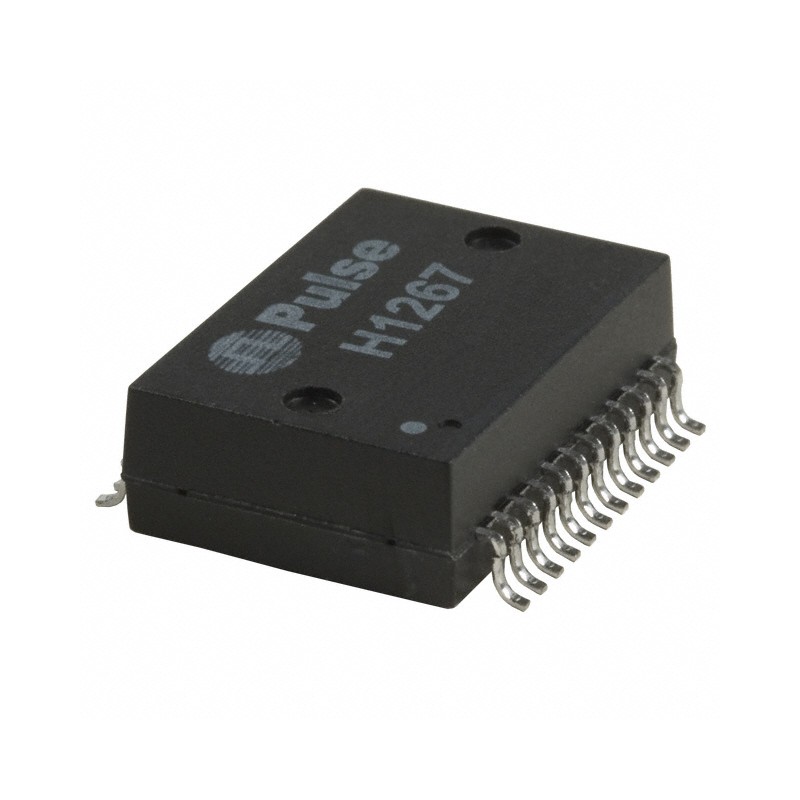 1 pcs : H1267NLT - XFRMR 1PORT 1:1 10/100 SMD