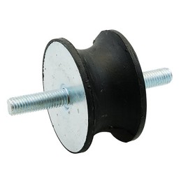 1 Bag of 4 - RS PRO M6 Anti Vibration Mount, Male to Male Bobbin with 19.46 Compression Load